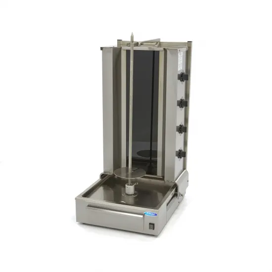 Electric grill for döner with 4 heating elements for 70kg of meat from 