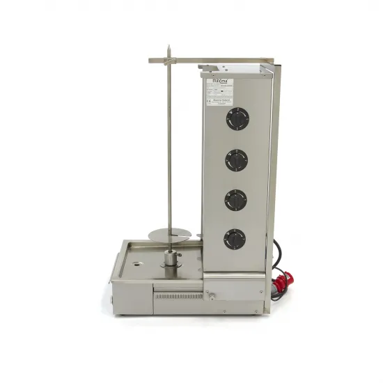 Electric grill for döner with 4 heating elements for 70kg of meat from 