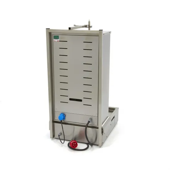 Electric grill for döner with 4 heating elements for 70kg of meat from 