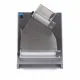 Double dough sheeter with foot pedal, 40cm thickness adjustment, two speeds.