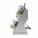 Double dough sheeter with foot pedal, 40cm thickness adjustment, two speeds.