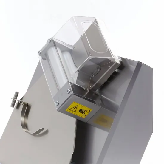 Double dough sheeter with foot pedal, 40cm thickness adjustment, two speeds.