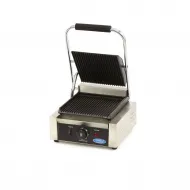 Contact grill - ribbed - plate length 22cm - adjustable thermostat