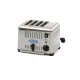 Professional toaster for 4 slices, with timer and thermostat
