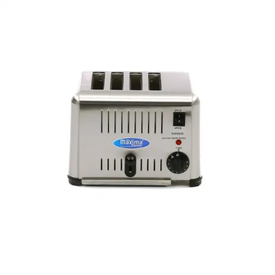 Professional toaster for 4 slices, with timer and thermostat