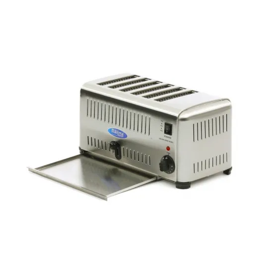 Toaster for 6 slices with timer and thermostat