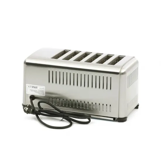 Toaster for 6 slices with timer and thermostat