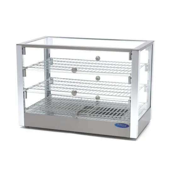 Heating showcase 3 levels – 70 cm. 115 liters