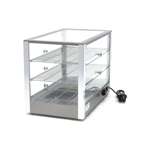 Heating showcase 3 levels – 70 cm. 115 liters