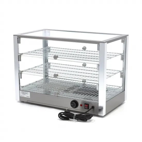 Heating showcase 3 levels – 70 cm. 115 liters