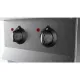 Gas stove with 4 x 6.5kW chrome burners