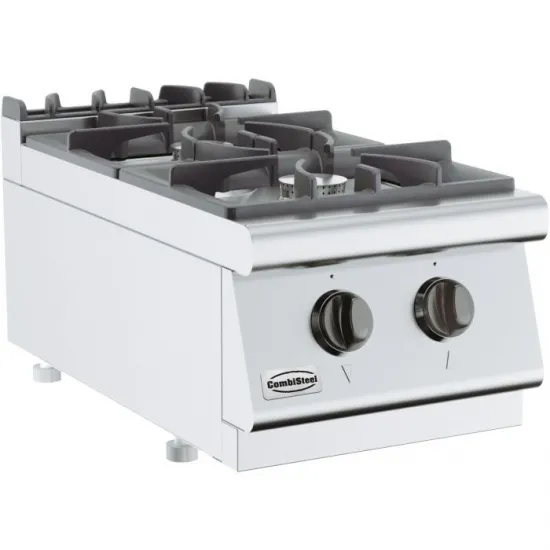 Gas stove with 2 burners - 400x700 mm