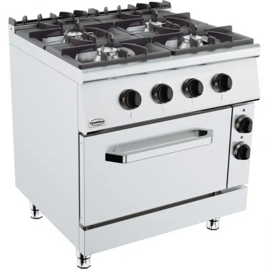 Stove, with 4 gas burners and electric oven, series 900