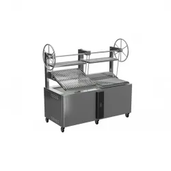 Grill with Charcoal Base Parilla - Black