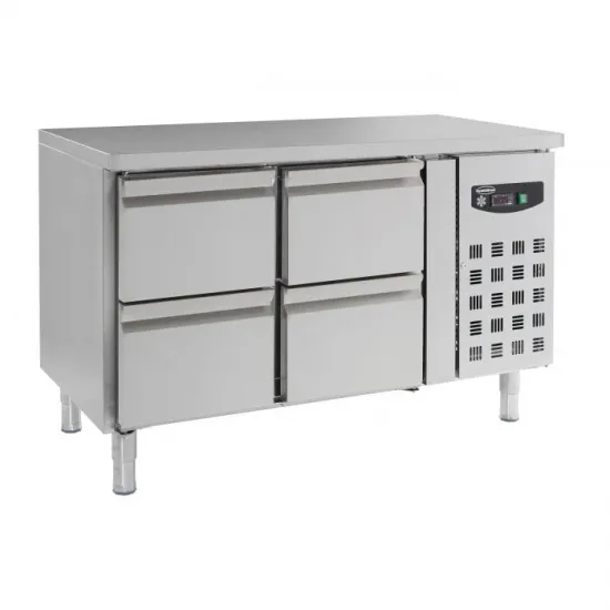 Refrigerated Table - 282L - 4 Drawers