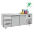 Refrigerated Counter – 474 L - with 2 Doors and 3 Drawers, Series 700