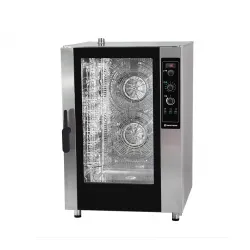 Gas convection oven for 10 trays 60 x 40cm, analog control, 30°C to 270°C