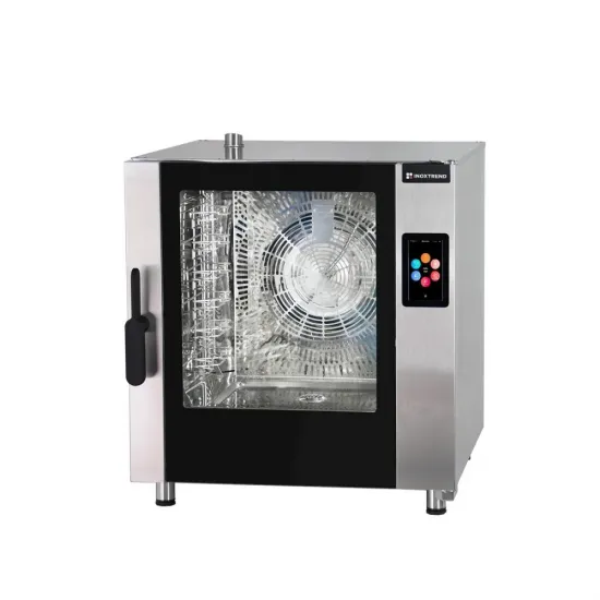 Convection oven 6 trays 60 x 40cm - touch display - gas powered