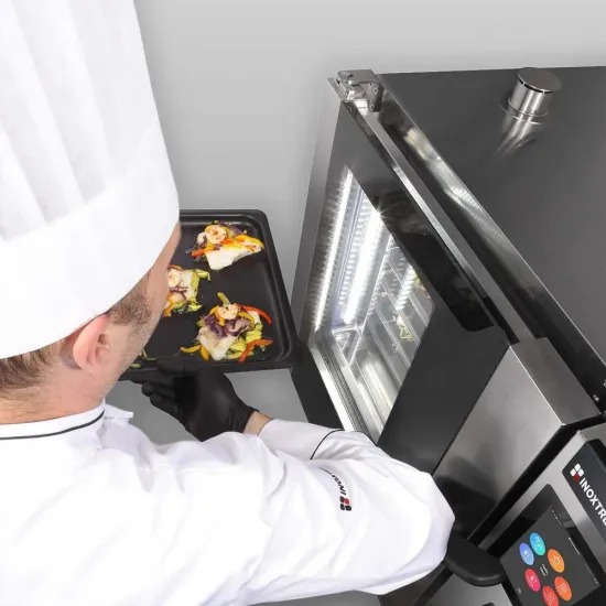 Convection oven 6 trays 60 x 40cm - touch display - gas powered