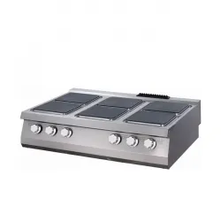 Electric stove with 6 square plates, Series 90