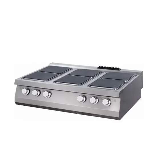 Electric stove with 6 square plates, Series 90