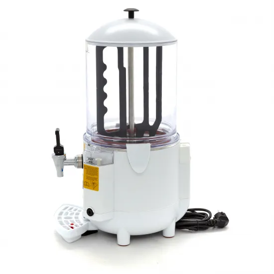 Hot Chocolate Dispenser - 10 Liters - White, with Tap