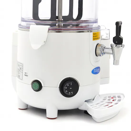 Hot Chocolate Dispenser - 10 Liters - White, with Tap