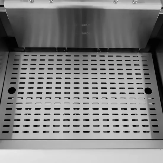 Electric Three-Phase Fryer 45L - with Cold Zone, Cabinet, and Drain Tap