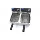 Electric Deep Fryer 2 x 8 L - Cold Zone, from 50°C to 200°C