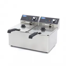 Electric Deep Fryer 2 x 8 L - Cold Zone, from 50°C to 200°C