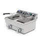 Deep Fryer 2 x 10 L - with taps, cold zone, and adjustable from 50°C to 200°C