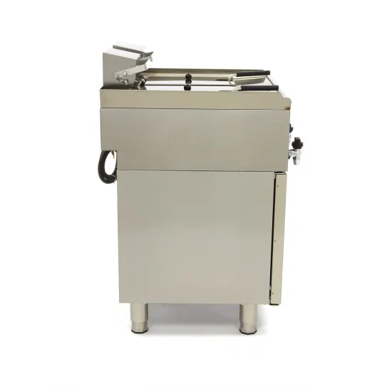 Double Electric Deep Fryer, 2x10 Liters, with 2 Drains, Three-phase