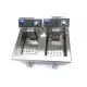 Deep Fryer 2 x 10 L - with taps, cold zone, and adjustable from 50°C to 200°C