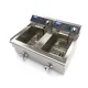 Deep Fryer 2 x 16 L - electric with two taps, cold zone, 50°C to 200°C