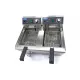 Deep Fryer 2 x 10 L - with taps, cold zone, and adjustable from 50°C to 200°C