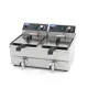 Deep Fryer 2 x 10 L - with taps, cold zone, and adjustable from 50°C to 200°C