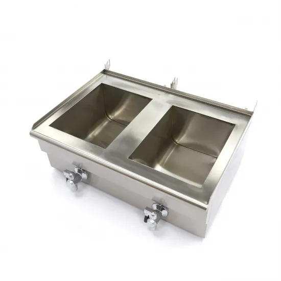 Deep Fryer 2 x 16 L - electric with two taps, cold zone, 50°C to 200°C