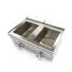 Deep Fryer 2 x 16 L - electric with two taps, cold zone, 50°C to 200°C