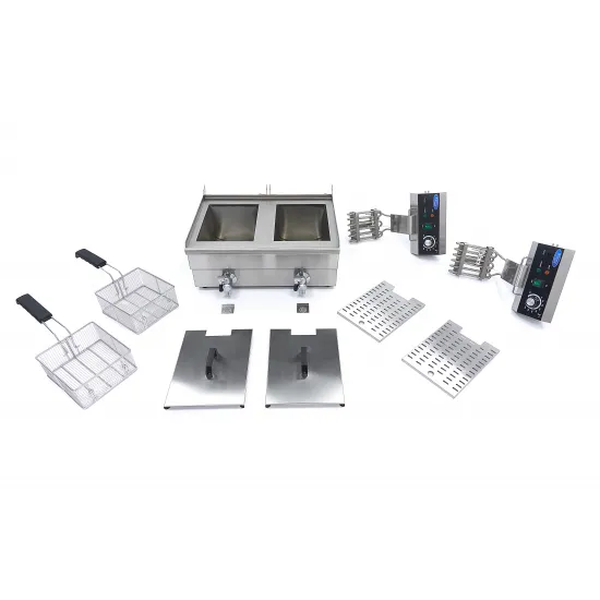 Deep Fryer 2 x 10 L - with taps, cold zone, and adjustable from 50°C to 200°C