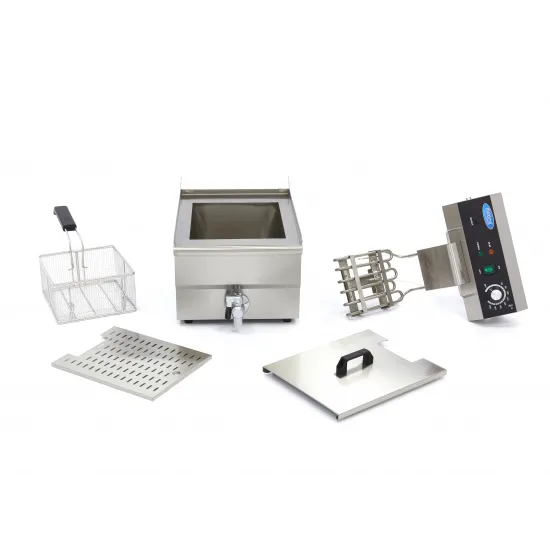 Deep Fryer 16 L - with Tap, Cold Zone, and Adjustable Thermostat