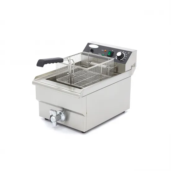 Deep Fryer 16 L - with Tap, Cold Zone, and Adjustable Thermostat