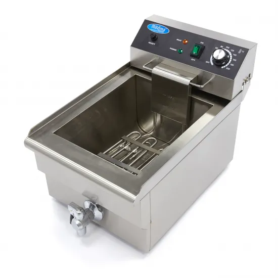 Deep Fryer 16 L - with Tap, Cold Zone, and Adjustable Thermostat