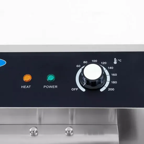 Electric Three-Phase Fryer 45L - with Cold Zone, Cabinet, and Drain Tap