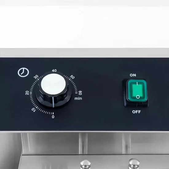 Electric Three-Phase Fryer 45L - with Cold Zone, Cabinet, and Drain Tap