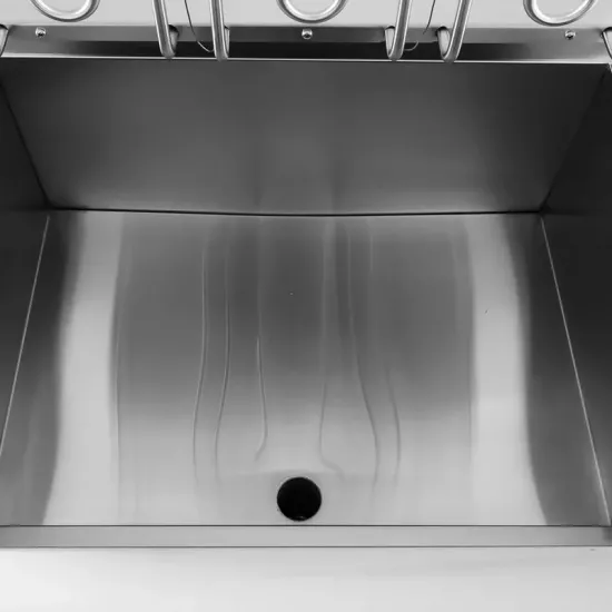 Electric Three-Phase Fryer 45L - with Cold Zone, Cabinet, and Drain Tap