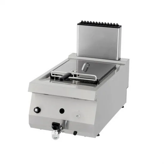 Gas Fryer, 12 liters with tap, pilot ignition, and drain valves - series 700