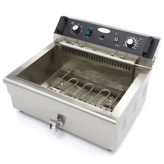 Deep Fryer 20 L - with tap, cold zone, and overload protection
