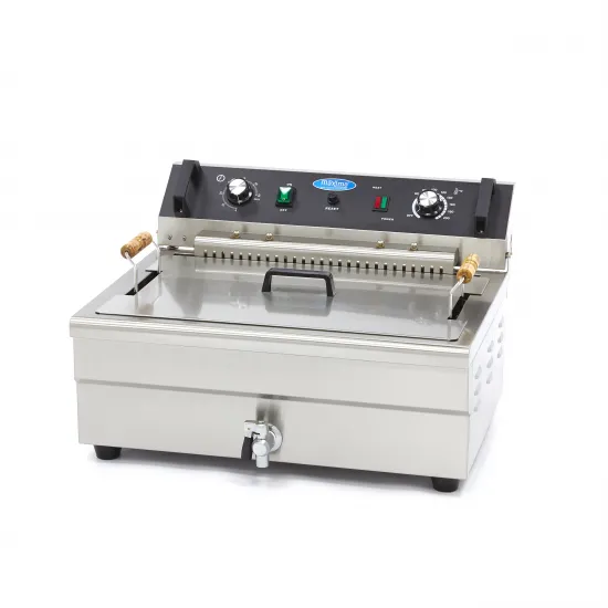 Deep Fryer 20 L - with tap, cold zone, and overload protection