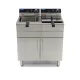 Deep Fryer 2 x 16 L with Cabinet - Cold Zone, Taps, 60°C and 200°C - 230V
