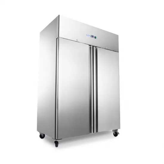 Professional freezer with two doors - 1400L - 6 adjustable shelves